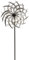 matches21 HOME & HOBBY Großes Windrad Metall 150 cm, wetterfeste Frühlings Garten-deko in Spiralform - Windmühle in Silber