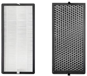 YHNNH Ersatzfilter-Set, Kompatibel Mit Rowenta, Intense Pure 4010 PU4015 PU4020 PU4025 Luftreiniger, Teilenummer XD6074U0 XD6075 Luftfilterelement