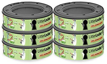 Litter Locker II Rundbeutel-Nachfüllpackung für Katzen 6-teilig