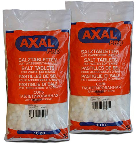 Axal Pro Lot de 10 kg de sel régénérant pour adoucisseurs d'eau Weiß