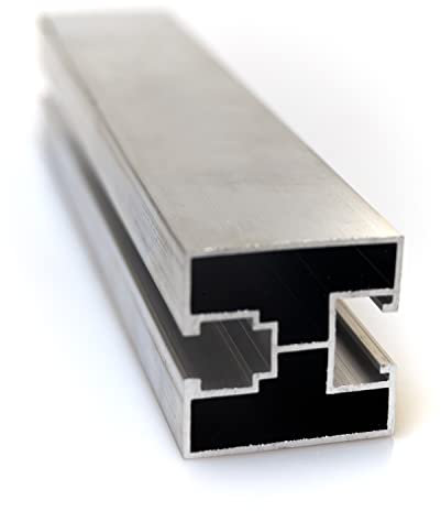 NAKA Aluprofil 40x40 PV Solarpanele | Photovoltaik Montageschiene PV-Anlage | Aluminiumprofil zur Montage von Solaranlagen | Systemprofil Typ S Montageprofil 40 x 40 mm 2 m