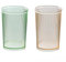 Cawein Tazza infrangibile, bicchiere da bagno, portaspazzolino in plastica, bicchiere, tazze da bagno, porta pennelli da trucco, set di 2 bicchieri riutilizzabili.