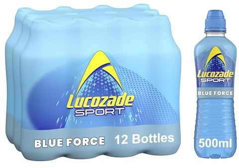 Lucozade Sport Body Fuel - Blue Force 12x500ml Isotonic sports drink, with Electrolytes and Vitamin B3 Still | Bursting with Flavour