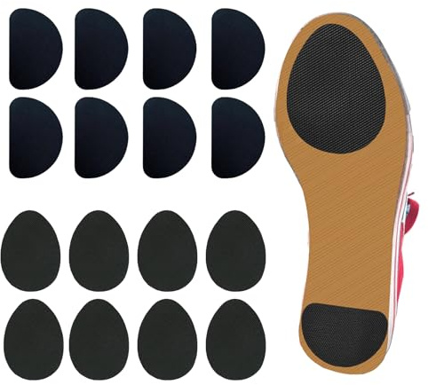 behone 16 pezzo autoadesiva scarpe pad,Antiscivolo suola scarpa adesivo,Suola in gomma antiscivolo,Adatto a tutti i tipi di calzature