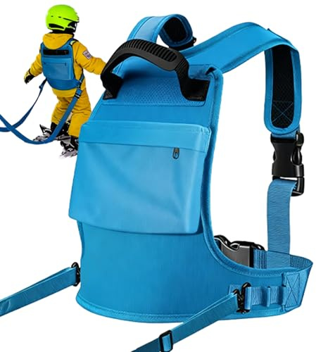 Yplkm Harnais d'Entraînement de Ski pour | Sac à Dos Intégré Laisse de Pratique Sports d'Hiver | Harnais D'Entraînement Ski Et Snowboard Pour | Pour Garçons Filles Fils Et
