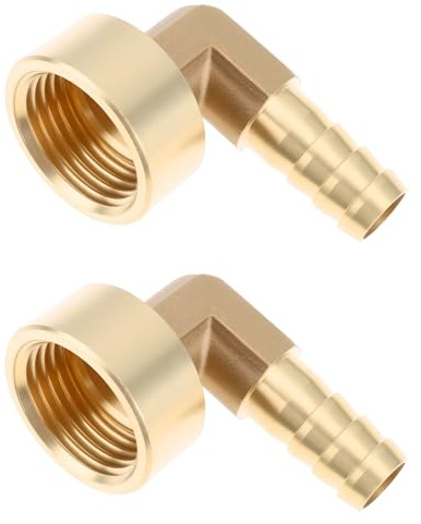 AS Axis Spindleon 2 Conectores de Codo de Latón de 1/2 BSP Hembra A 10 Mm para Tubos