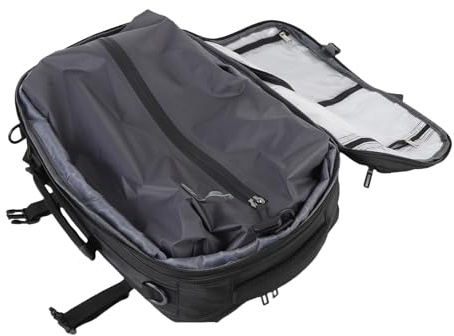 Asixxsix Vacuum Seal Reseryggsäck, 180 Graders öppningsbar Regntät Ryggsäck med Vakuumkomprimering, Passar 15,6 Bärbar Dator för Affärsresor, 35L Utbyggbar Bärryggsäck