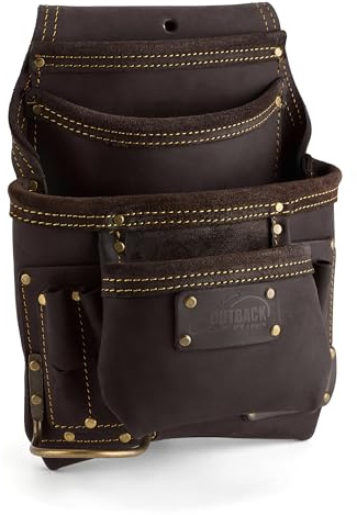 OX Leather Tool Pouch for Carpenters - Holder for Tool Belt Pouch