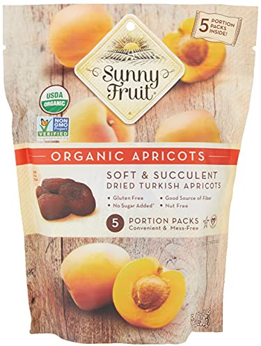 Sunny Fruit Organic Apricots, Soft and Succulent Dried Turkish Apricots
