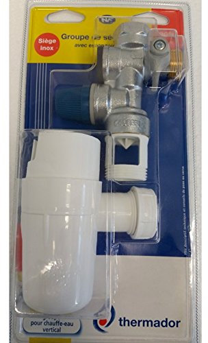 Thermador - Groupe de sécurité - Groupe de sécurité horizontal 3/4 siège inox + siphon - BGSI