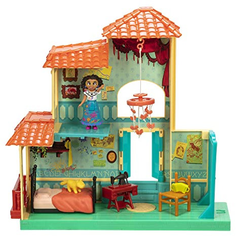 Disney Encanto Mirabel Bedroom Playset, Interactive Playset Includes Step and Surprise Feature, Singing Bed and 5 Accessories For Added Play, Mirabel Doll Included!