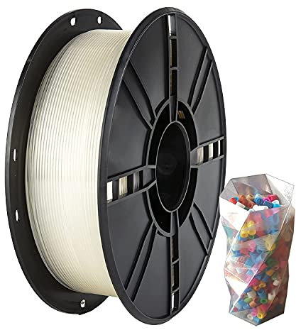 TINMORRY PLA Filament 1.75mm, Schnelles PLA 3D Druck Filament, Kompatibel mit den meisten FDM 3D Druckern, 1 KG 1 Spule, Transparent