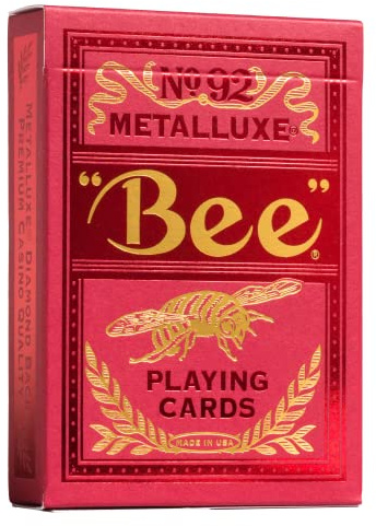 Karty Bee Metalluxe czerwone BICYCLE [KARTY]