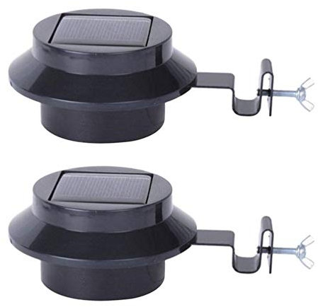 Luce Solare Per Recinzione Led Caldo Nera Facile Da Installare Senza Cavi Per Giardino Decorazione Da Parete Per Cortile