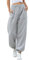 EBANKU Pantalon de survêtement pour Femme avec Poches - Pantalon de survêtement uni - Baggy - Taille élastique - pour Hip hop décontracté, Gym et Jogging