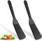 Giantree 2 Stück Pfannenwender Silikon, BPA-Frei Silikon Spatel Schwarz Gummi Spatel Pfannenwender Mini Silikon Schaufel Silikon Servierspatel für Kochen Fisch Pfannkuchen Eier Pizza Steak