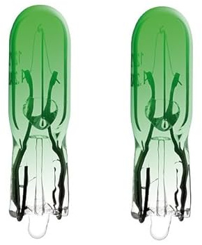 cyclingcolors 2x bombillas T5 1.2 W 24V verde lampara coche moto ciclomotore camión furgoneta tractor