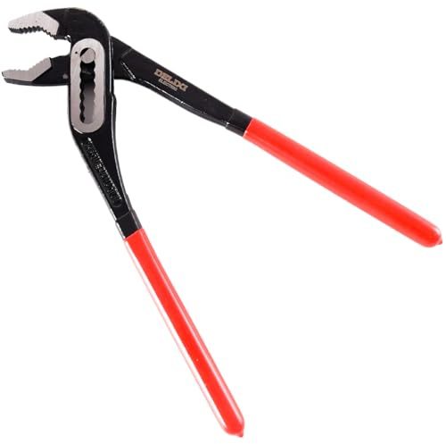 Pinza per pompa dell'acqua, 250 mm, a cambio rapido, regolabile, multigrip Groove, pinza per tubi, impugnature idrauliche a gas, pinze ad azione rapida con impugnatura comoda