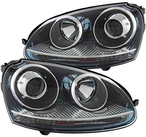 Xenon Halogen Scheinwerfersatz Scheinwerfer Satz Hauptscheinwerfer Set links rechts elektrisch D2S/H7 passend für V 1K1 1K5 1K2
