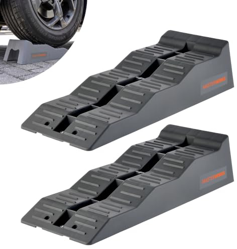 MasterWorx MasterWorks Caravan Levelling Ramp Set 3 Step, Heavy Duty Ramps | Blocks for Motorhome, Campervan & Trailer, Step Levelling Wheel Chocks, UV-Resistant, Anti-Skid, Tonne Capacity