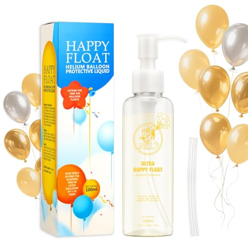 Helium Float Magic Treatment for Helium Latex Balloons, 100ml | High Float for Balloons, Makes Them Float Longer, Balloon Protective Fluid for Weddings, Parties and Birthdays