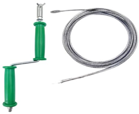Serpiente de desagües, herramienta desincrustante y desbloquea tuberías – Herramientas de limpieza de tubos – Para fregadero cocina baño inodoro ducha bañera hidráulico alcantarillado casa
