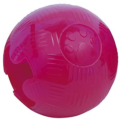 Pelota TPR para perros GLORIA - Tamaño 5.7 cm - Muy resistente - Pelota Flexible - Cuida la salud dental de tu perro - Juguetes para perros - Pelotas para perros - Color naranja