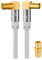 Goobay 70422 TV-Antennenkabel, gewinkelt, Koax-Buchse 90° > Koax-Stecker 90°,135 dB, 4-fach geschirmt, vergoldet, weiß (5,0m)
