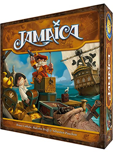 Jamaica Board Game (New Edition) - Family-Friendly Pirate Racing Game, Strategy Game for Kids & Adults, Ages 8+, 2-6 Players, 30-60 Minute Playtime, Made by Space Cowboys