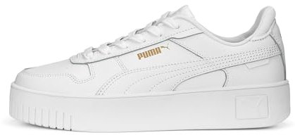 PUMA Damen Carina Street Sneaker, White White Gold, 36 EU