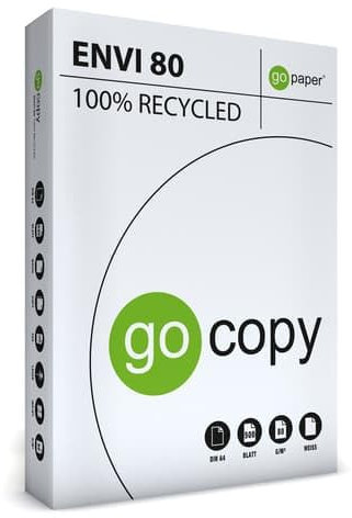 goCopy Kopierpapier envi 80g 100% Recycling weiß DIN A4 500 Blatt (500 piece)