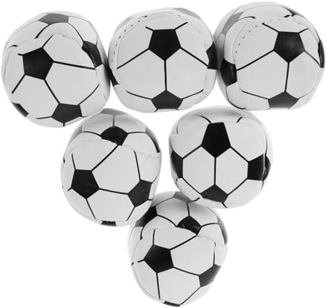 Toyvian 6stücke Fußball Bohnensäckchen Zum Werfen Cornhole-säckchen Für Junge Mädchen Familien Und Erwachsene Sportspiele Im Garten Und Freien