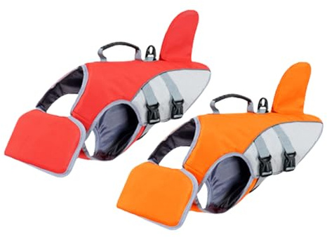 Salvagente per Animali Domestici - Giubbotto di Sicurezza per Cani con Design Riflettente | Abbigliamento da Nuoto Regolabile per Cuccioli e Cani Grandi, per Mare Piscina o Barca