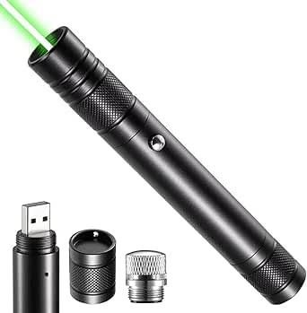 HAPPOYEER Torcia elettrica luminosa ricaricabile USB a lunga distanza per schermi TV/LED/LCD Torce tattiche Ufficio/Campeggio/Astronomico/Costruzione