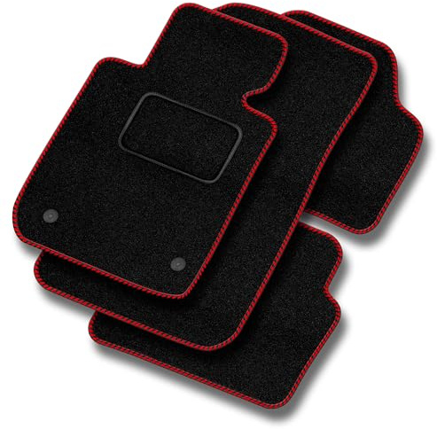 MOTOS Standard bilmattor av velour avsedd för BMW 3 Serie E30 1982-1994 Coupé, Cabrio - Standard, Vävd, Röd - Upplev ny körkomfort med en uppsättning golvmattor i velour till din bil.