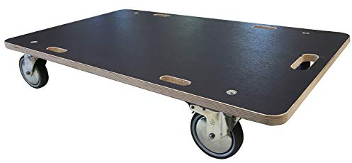 Dörner + Helmer Transportroller Cargo-XL, 790mm x 470mm x 140mm, 200kg Tragkraft, TPE-Räder, für Kisten, Wasserabweisend