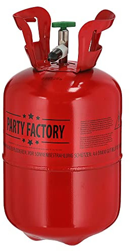Helium Ballongas für 20 Ballons | Heliumflasche Gasfüllung 140 Liter | Luftballons | Party Factory Heliumgas fürHochzeit (1 x Ballongas 20)