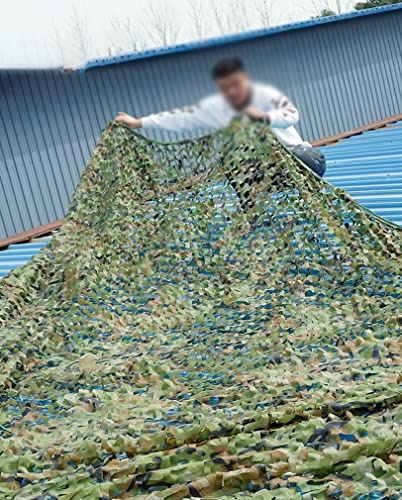 Outdoor Hidden Camo Netting, Large Building Cover Camouflage Net, Bulk Roll Garden Canopy Sunshade Camouflage Netting, for Hunting Blinds (Size : 3X12m(10ft X 40ft))
