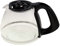 Generisch Glaskanne Kaffeekanne für Tefal CM5338 Kaffeemaschine, Transparent, Zylindrisch, Spülmaschinenfest