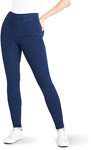 CityComfort Jeggings för kvinnor, smala jeans för kvinnor och tonåringar, Denim, 36 SE