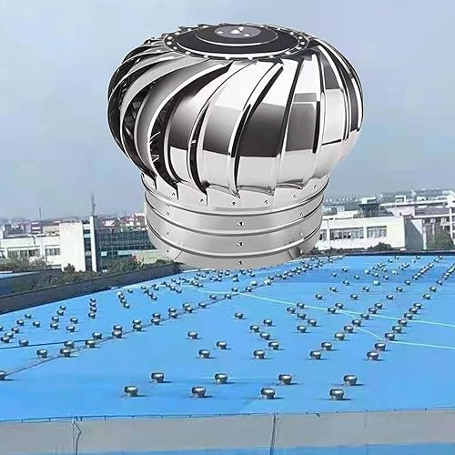 Schornsteinabdeckung Dachentlüftung Schuppendach/ Gewächshaus/ Bauernhöfe Abluftventilator 100 150 160 200 280 300 420 600 CM, Schornstein/ Abzug/ Trockner Entlüftungsturbinenventilator ( Size : 300mm