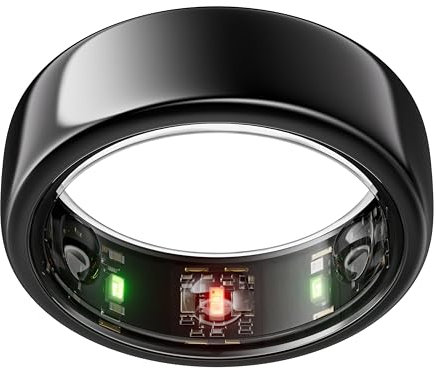 Oura Gen3 Horizon Smart Ring - Size 13, Black | Sleep, Heart Rate and Fitness Tracking Wearable - Up to 7 Day Battery Life - iOS/Android Compatible - Size First with Oura Sizing Kit