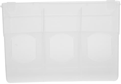 KONTONTY Comedero para Codornices y Caja De Alimentos Antiderrames Resistente Comedero Portátil para Pájaros De Interior Adecuado para Jaulas De Pájaros