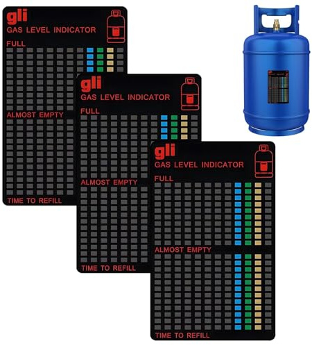 3 Pieces Reusable Magnetic Gas Level Indicator