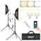 EMART Softbox, 2 Lumières de Studio LED de 50 W, Kit d'éclairage Soft Box 40 x 40 cm avec Trépieds Réglables, 3000-6000K pour La Photographie de Portraits, La Photographie de Produits