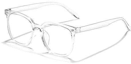 Blaulichtfilter Brille, Transparent Computerbrille PC Gaming Brille mindert Augenbelastung Blaufilter Superleichte Ohne Stärke Fake Brille UV Blaues Blockiert Nerdbrille Mode für Damen Herren