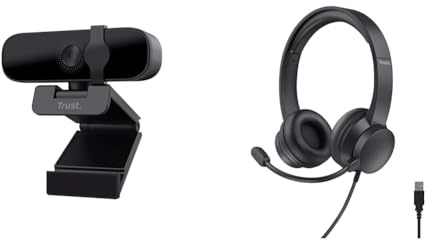 Trust Tanor 1080p Webcam USB Headset with Microphone