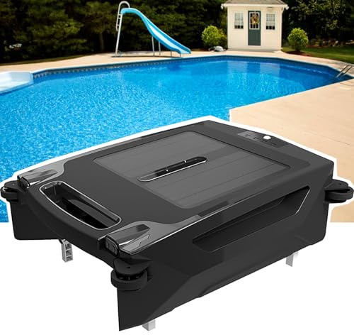 Pool Skimmer Roboter - Automatisches Reinigungssystem mit Solarpanel und dualen Ladeoptionen für mühelose Poolwartung