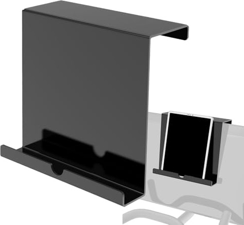 Löpband bokhållare – 16 x 18 x 6,3 cm bokhållare för läsning, akryl löpband laptophållare | fäste klämma skrivbordsfäste ställning för studier arbete träning fitness gym kontorsmaterial