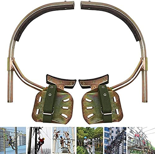 Estacas de escalada de árboles de acero inoxidable con cinturón, equipo de escalada a prueba de óxido para aventuras al aire libre, equipo esencial para trepadores de árboles